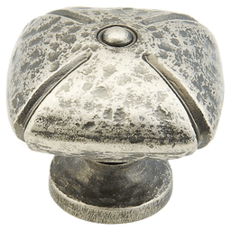 1-3/8" Siena Square Cabinet Knob, Vibra Nickel Main - Image