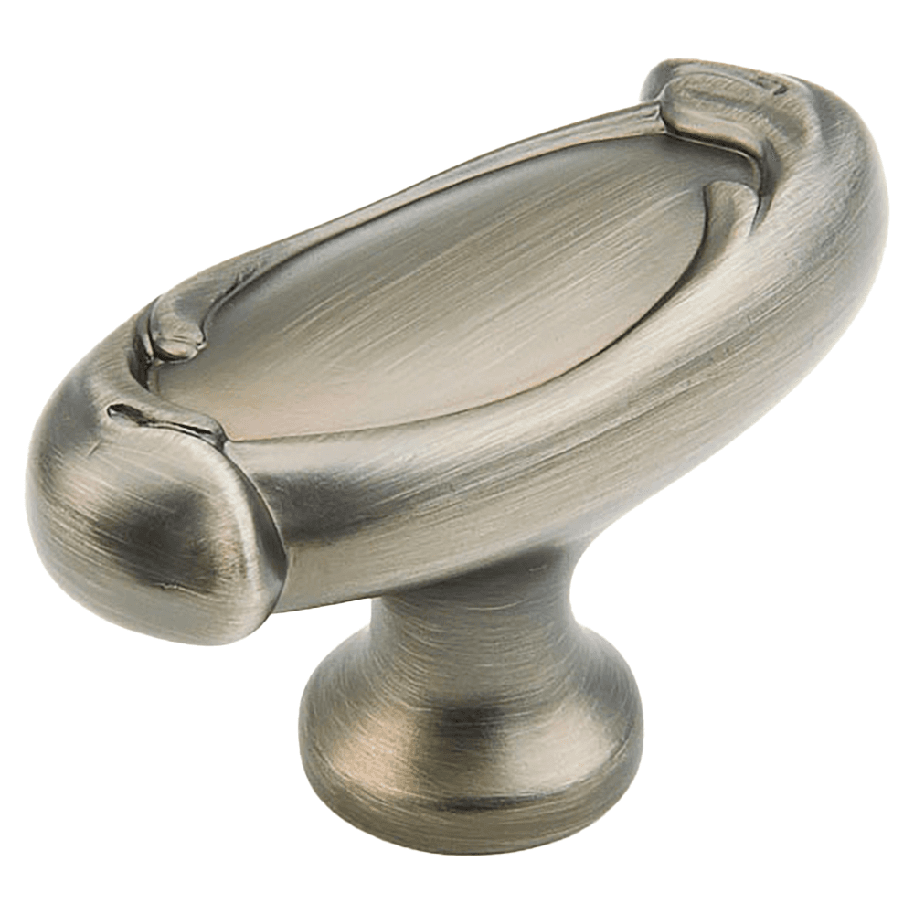 1-7/8" French Farm Oval Cabinet Knob, Antique Nickel Main - Image