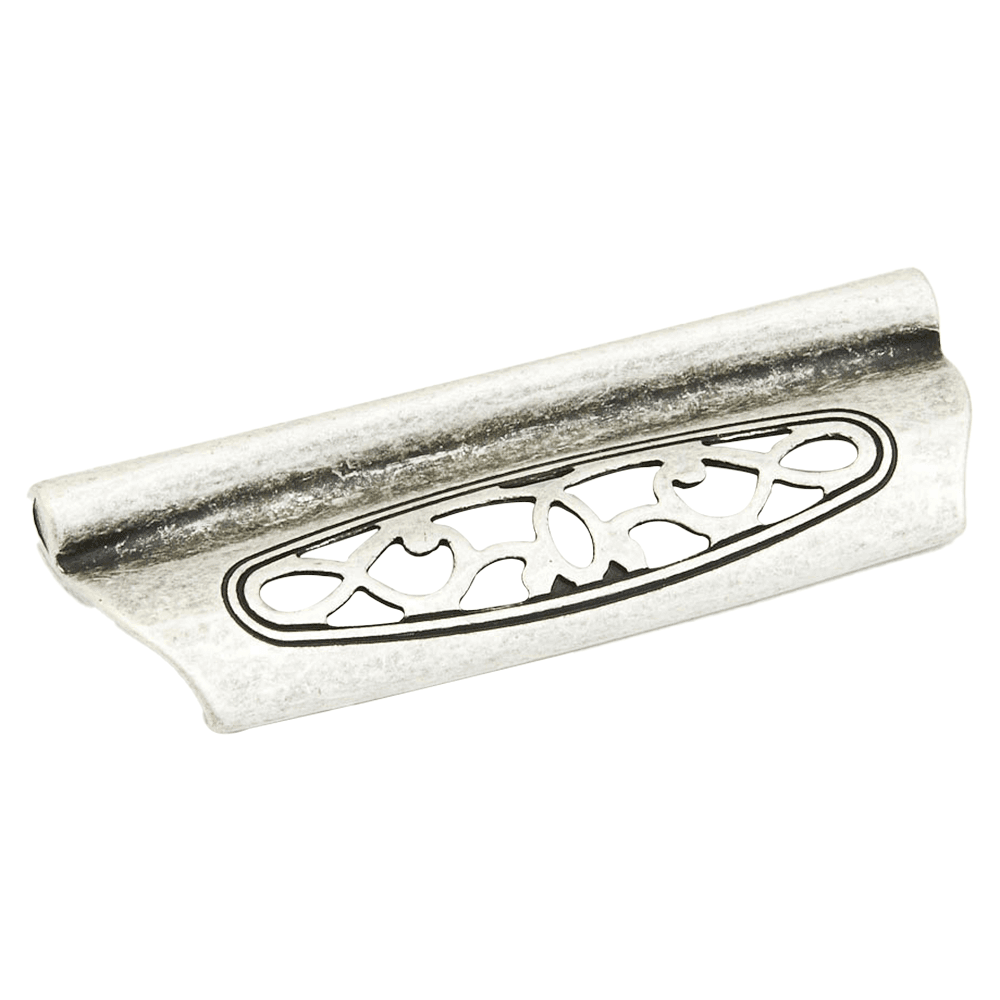 3-3/4" Firenza Cup Pull, Firenza Silver Main - Image