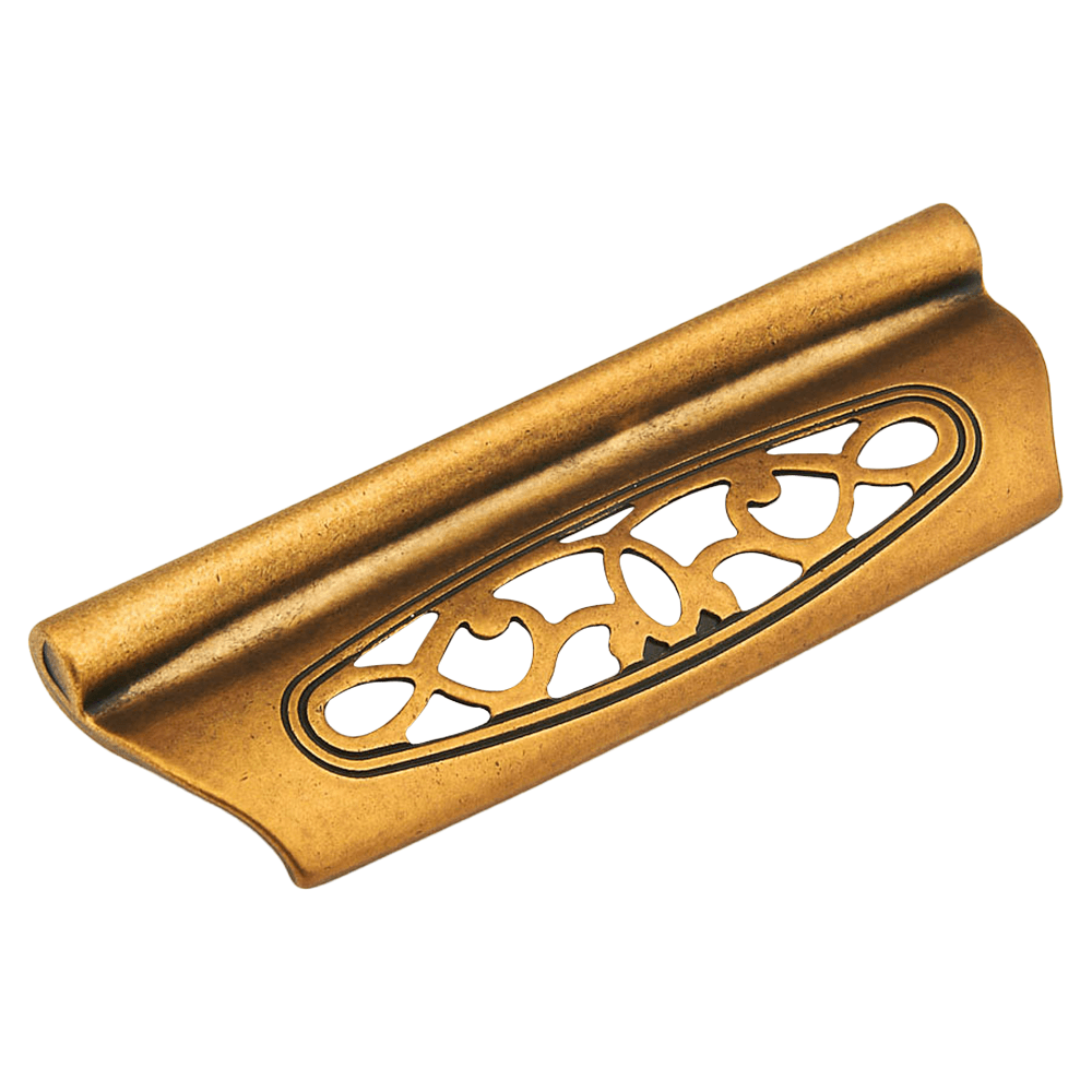 3-3/4" Firenza Cup Pull, Light Firenza Bronze Main - Image