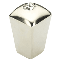1/2" Skyevale Contemporary Cabinet Knob, Satin Nickel Main - Image