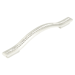 5-1/16" x 6-5/16" Skyevale Contemporary Cabinet Pull, Satin Nickel Main - Image