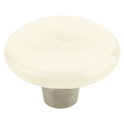 1-1/2" Ice Round Cabinet Knob, Ivory Silk Main - Image