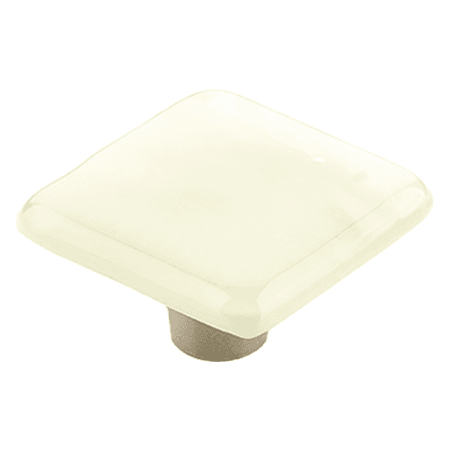 1-1/2" Ice Square Cabinet Knob, Ivory Silk Main - Image