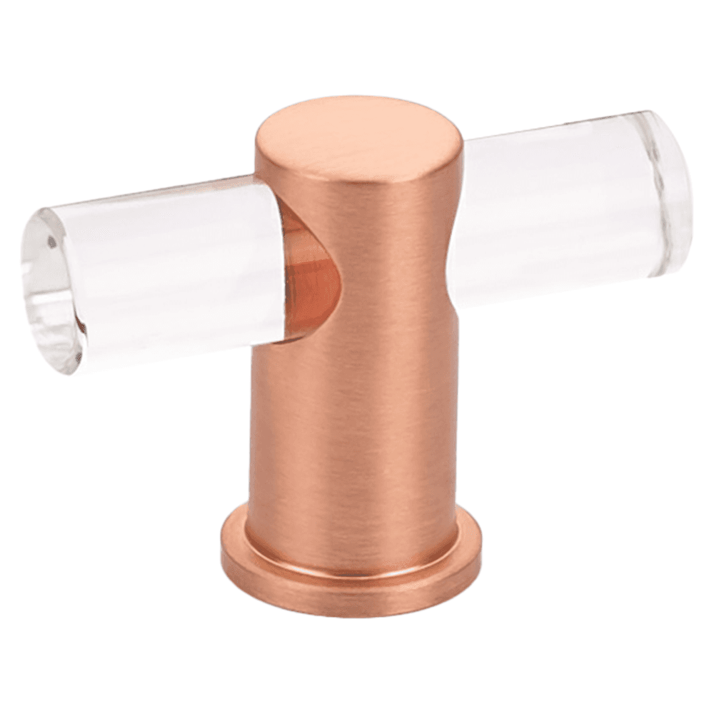 2" Lumiere T-Knob, Brushed Rose Gold Main - Image