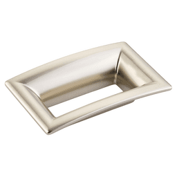64mm Finestrino Contemporary Cabinet Pull, Satin Nickel Main - Image