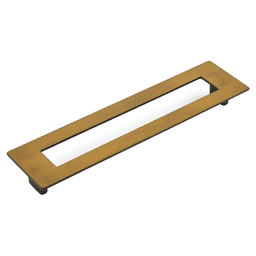 7-9/16" Finestrino Cabinet Pull, Burnished Bronze Main - Image