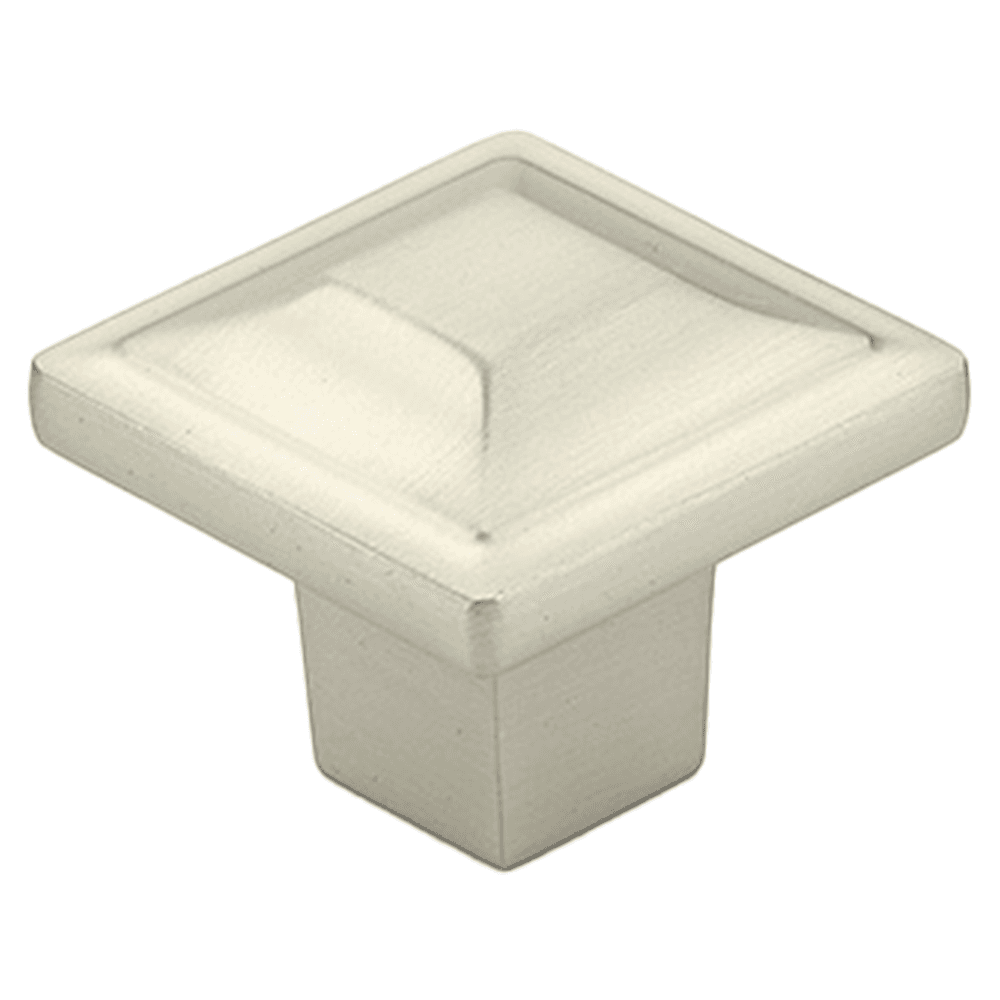1-1/4" Menlo Park Square Cabinet Knob, Satin Nickel Main - Image