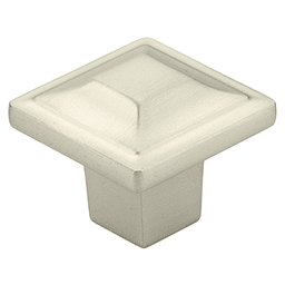 1-1/4" Menlo Park Square Cabinet Knob, Satin Nickel Main - Image