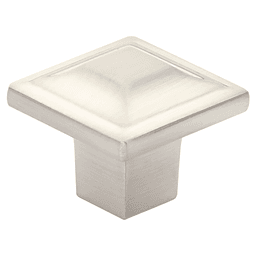 1-1/4" Menlo Park Square Cabinet Knob, Brushed Nickel Main - Image