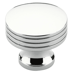 1-1/4" Menlo Park Round Cabinet Knob, Polished Chrome Main - Image