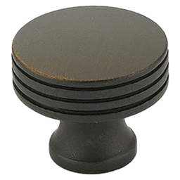 1-1/4" Menlo Park Round Cabinet Knob, Ancient Bronze Main - Image