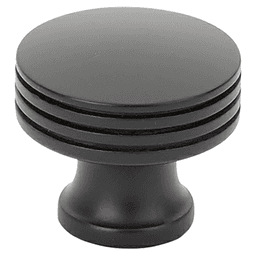 1-1/4" Menlo Park Round Cabinet Knob, Matte Black Main - Image