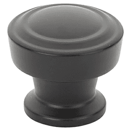 1-1/4" Menlo Park Cabinet Knob, Matte Black Main - Image