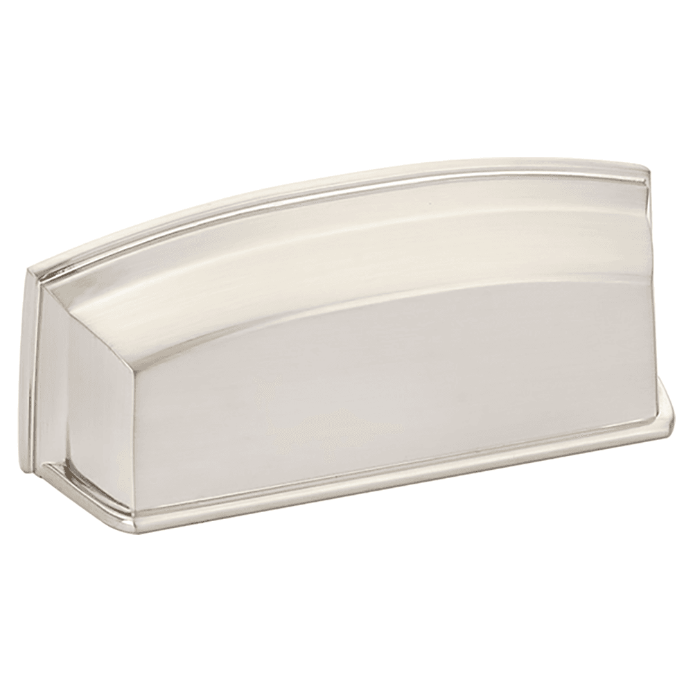 3-1/2" Menlo Park Cup Pull, Brushed Nickel Main - Image