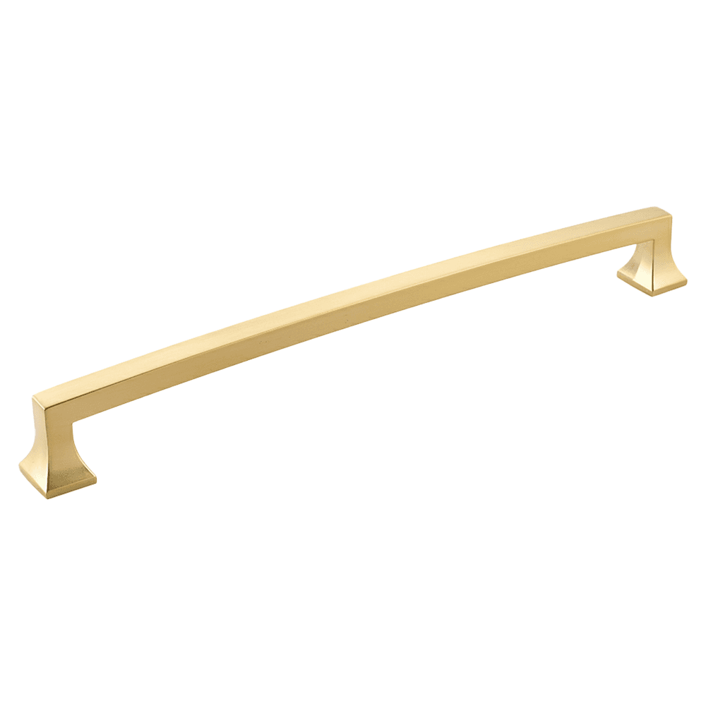 15" Menlo Park Arched Appliance Pull, Signature Satin Brass Main - Image