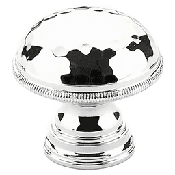 1-1/4" Atherton Hammered Knurled Edge Cabinet Knob, Polished Chrome Main - Image