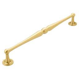 15" Atherton Plain Footplate Appliance Pull, Satin Brass Main - Image