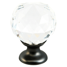 1-1/8" Stargaze Crystal Round Cabinet Knob, Bronze Main - Image