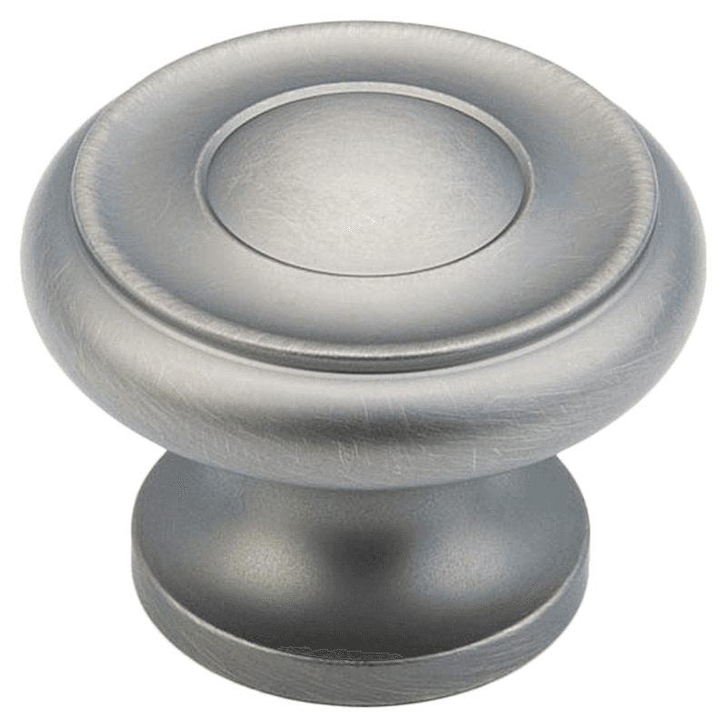 1-1/2" Traditional Round Cabinet Knob, Antique Nickel Main - Image