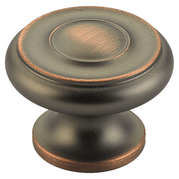 1-1/2" Traditional Cabinet Knob, Aurora Bronze Main - Image
