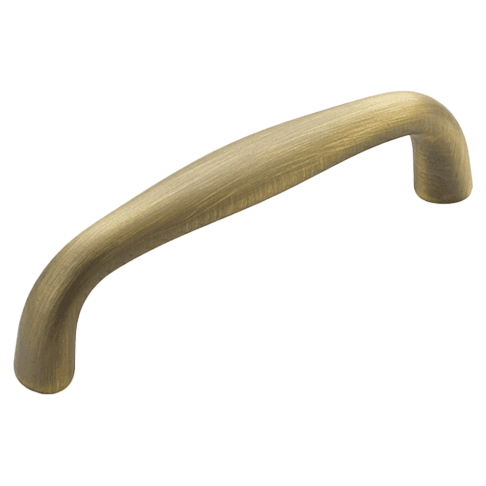 3" Traditional Cabinet Pull, Antique Light Brass Main - Image
