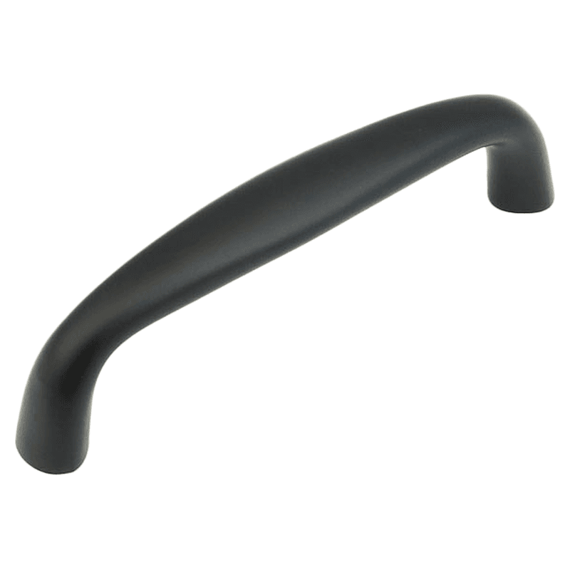 3" Traditional Cabinet Pull, Flat Black Main - Image