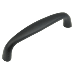 3" Traditional Cabinet Pull, Flat Black Main - Image