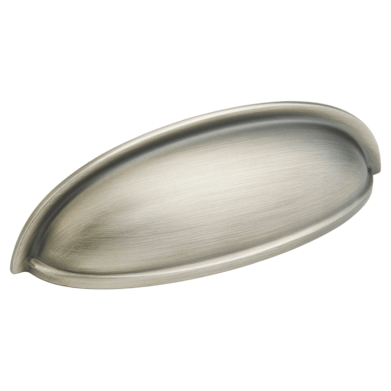 3" Traditional Cup Pull, Antique Nickel Main - Image