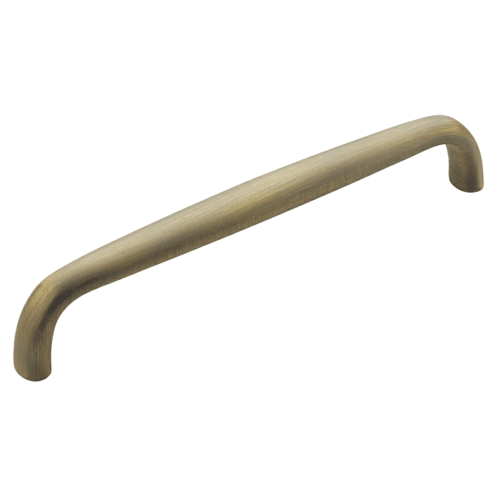 6" Traditional Cabinet Pull, Antique Light Brass Main - Image