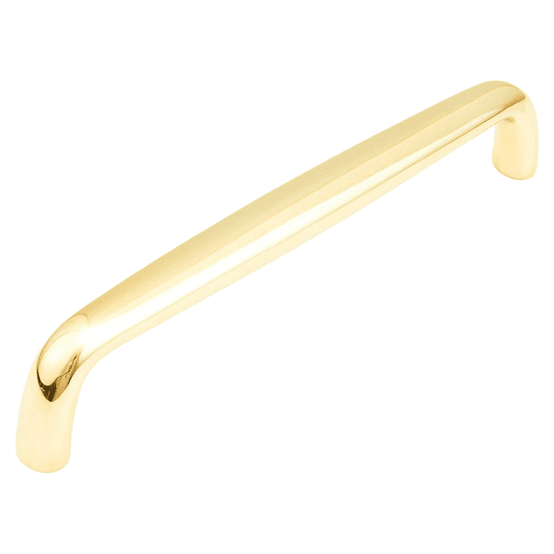 10" Traditional Cabinet Pull, Polished Brass Main - Image