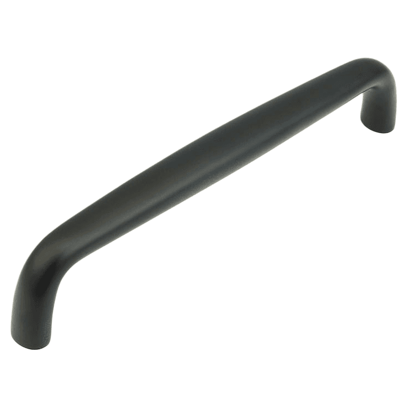 10" Traditional Cabinet Pull, Flat Black Main - Image