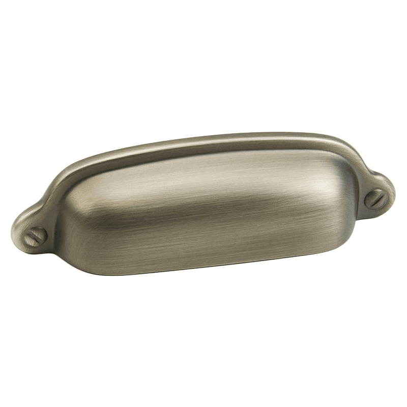 3" Country Cup Pull, Antique Nickel Main - Image