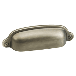 3" Country Cup Pull, Antique Nickel Main - Image