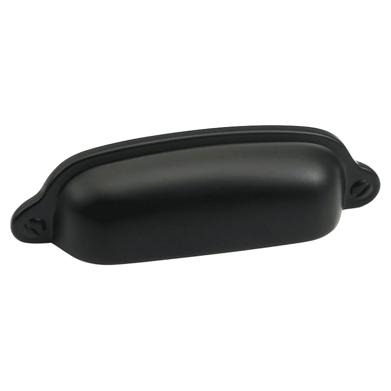 3" Country Cup Pull, Flat Black Main - Image
