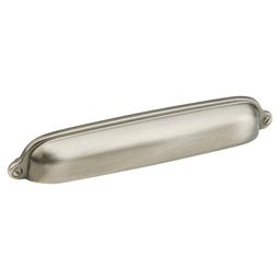 6" Country Cup Pull, Antique Nickel Main - Image