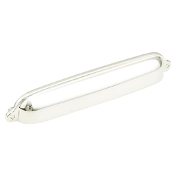 6" Country Cup Pull, Polished Nickel Main - Image