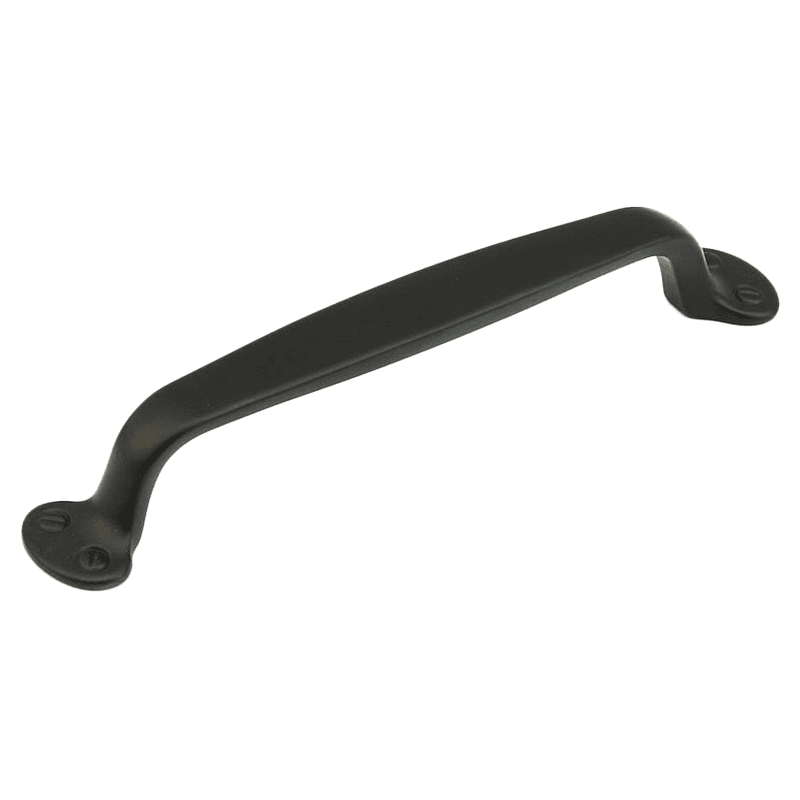 6" Country Cabinet Pull, Flat Black Main - Image