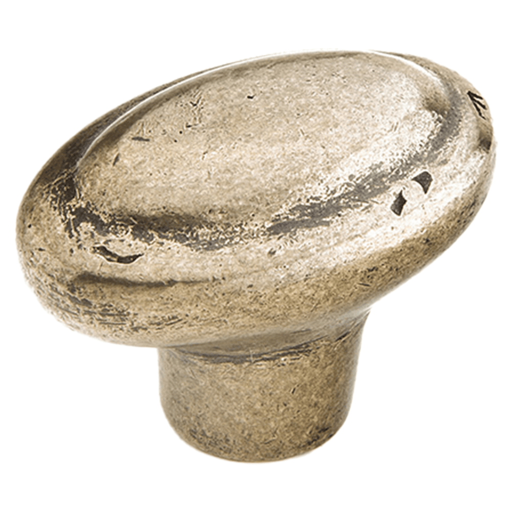 1-7/8" Mountain Oval Cabinet Knob, Italian Nickel Main - Image