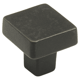 1-1/4" Vinci Square Cabinet Knob, Black Bronze Main - Image