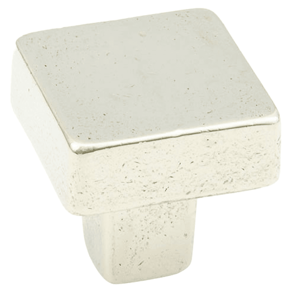 1-1/4" Vinci Square Cabinet Knob, Polished White Bronze Main - Image