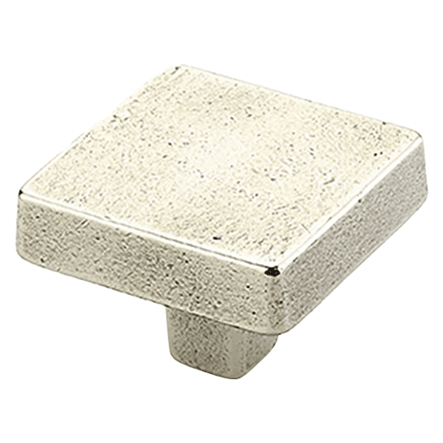 1-3/4" Vinci Square Cabinet Knob, Polished White Bronze Main - Image