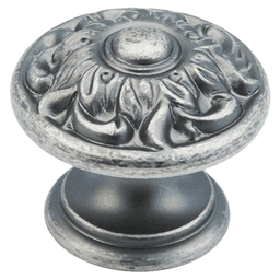 1-3/8" Corinthian Round Cabinet Knob, Corinthian Silver Main - Image