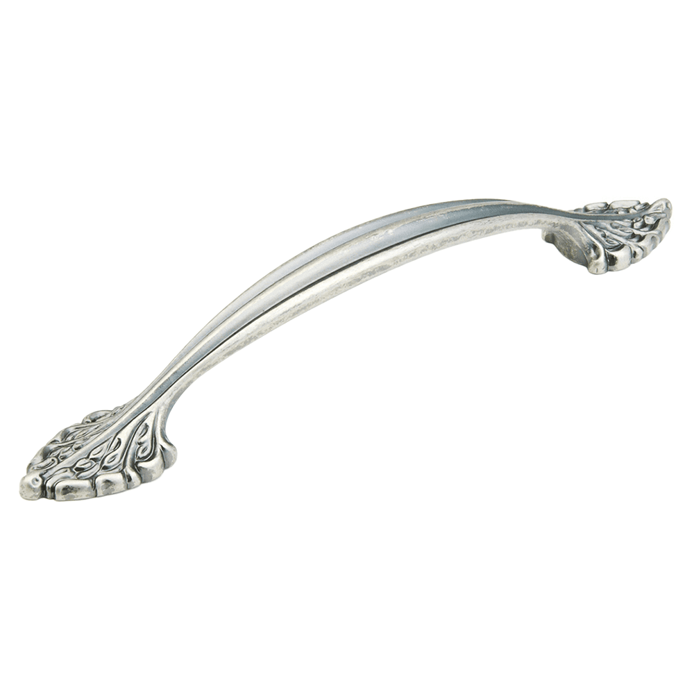 6" Corinthian Cabinet Pull, Corinthian Silver Main - Image