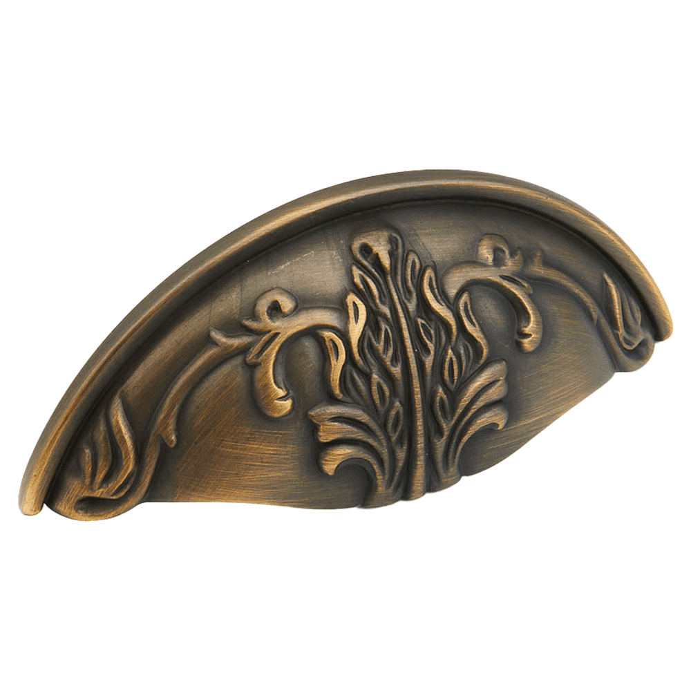 3" Corinthian Cup Pull, Redington Brass Main - Image