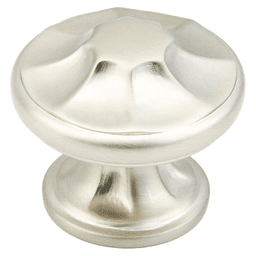 1-3/8" Empire Round Cabinet Knob, Satin Nickel Main - Image