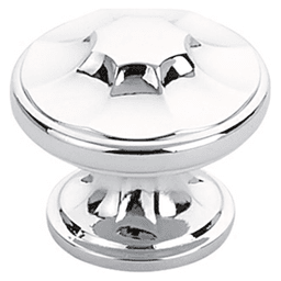 1-3/8" Empire Round Cabinet Knob, Polished Chrome Main - Image