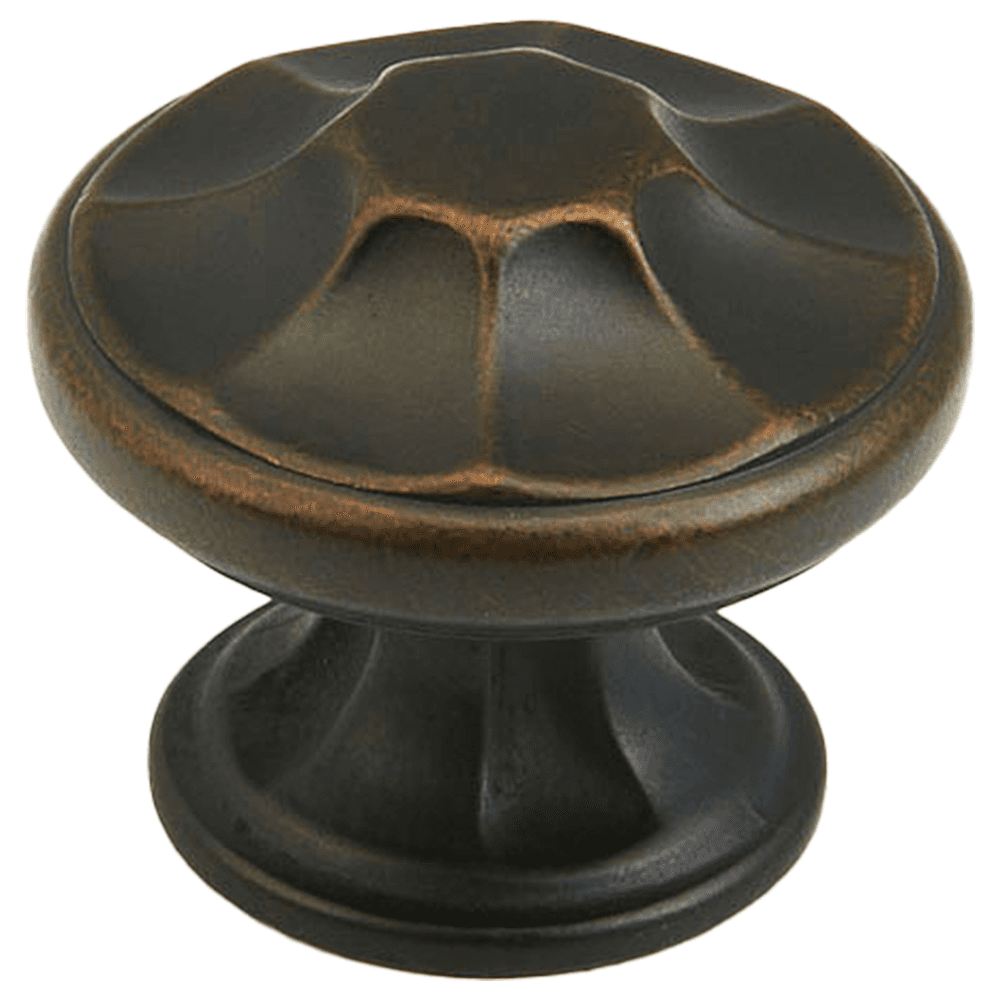 1-3/8" Empire Round Cabinet Knob, Ancient Bronze Main - Image