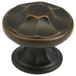 1-3/8" Empire Round Cabinet Knob, Ancient Bronze Main - Image
