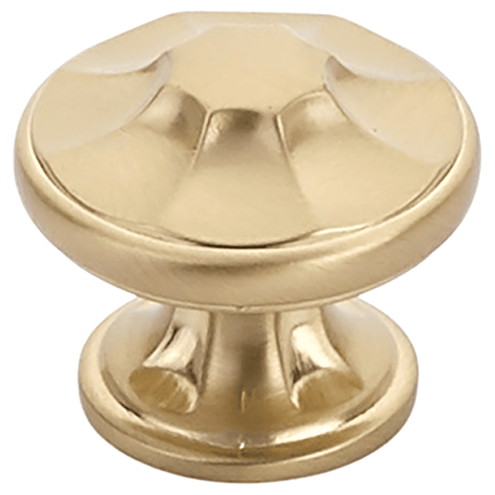 1-3/8" Empire Round Cabinet Knob, Matte Black Main - Image